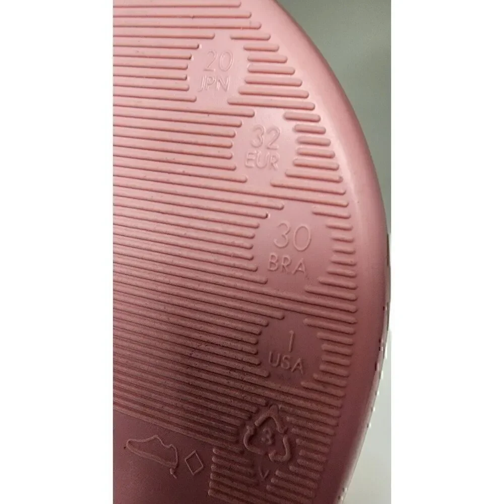 Mini Melissa Girls HARMONIC SWEET V AD Pink Thong Sandals Size 1/Eur 32